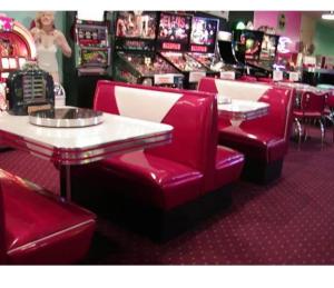 Bars and Booths.com, Inc offers Diner tables and chair sets for sale in real metal banding
