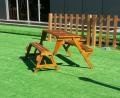 The Casa Bella Teak Wood Garden Bench is built for real life